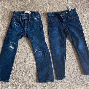 2 pairs of boys jeans size 6 and size 5/6